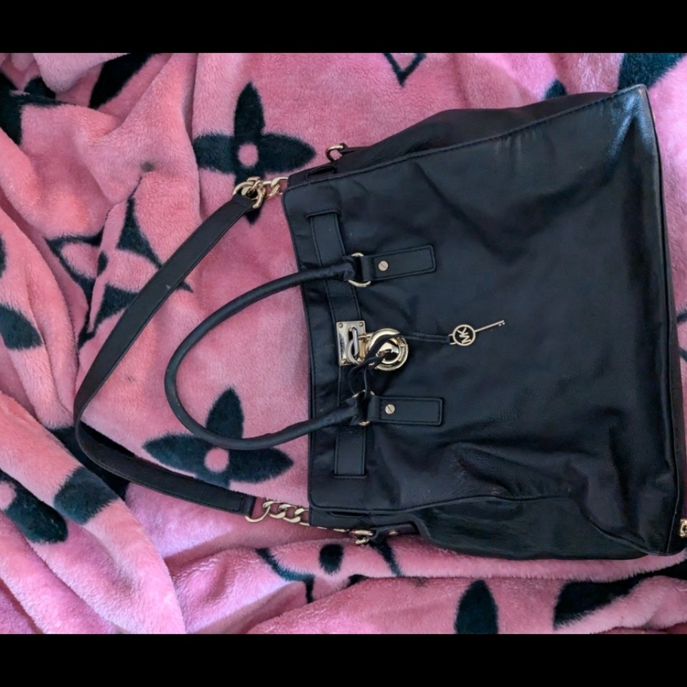 Michael Kors Black Leather Handbag